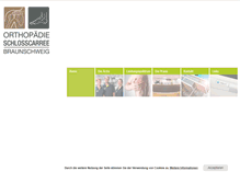 Tablet Screenshot of orthopaedie-schlosscarree.com